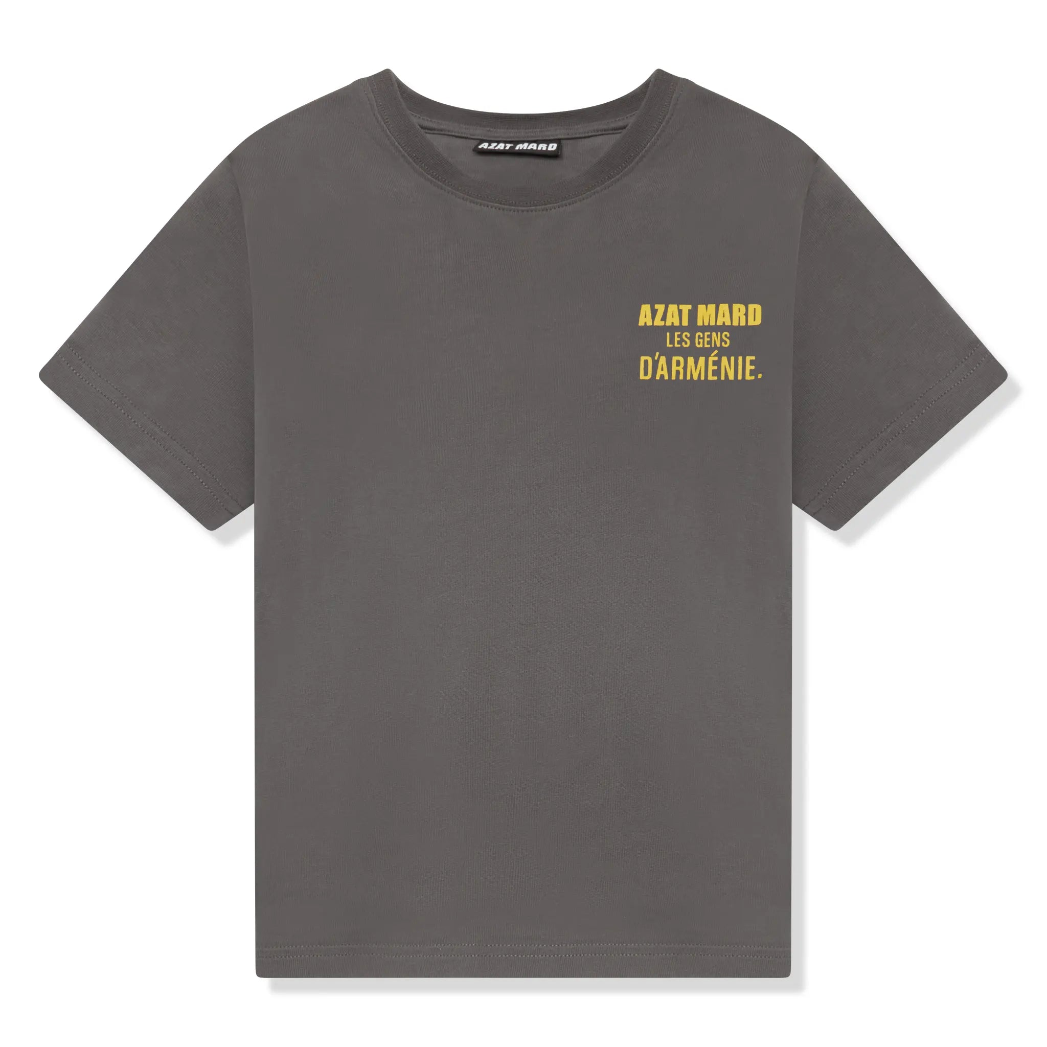 Front View of Preloved - Azat Mard Les Gens Kids Charcoal T-Shirt